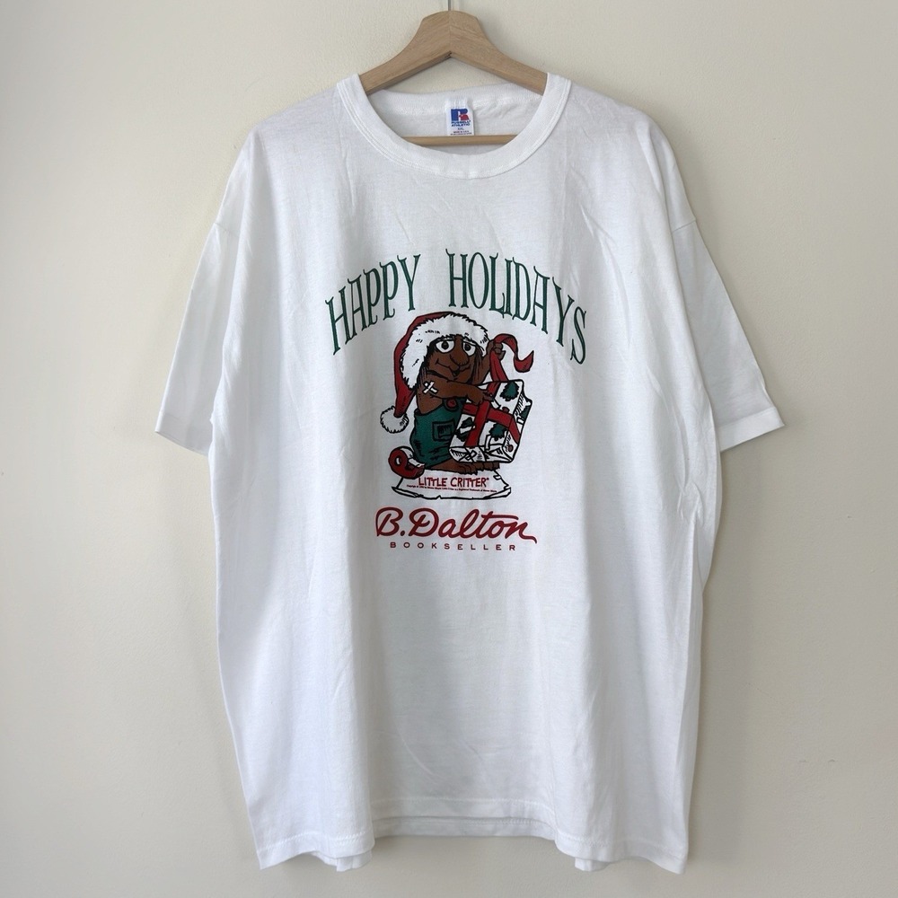 Vintage Little Critters B Dalton Booksellers Book RARE Holidays White Tee Shirt